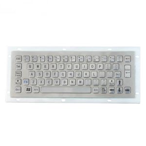 RKB-D-8656 Compact Industrial Stainless Steel Metal keyboard