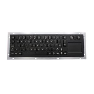 RKB-D-8635T-B Black Stainless Steel Keyboard With Touchpad