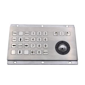 RKB-D-8316 Stainless Steel Industrial Keyboard With Trackball
