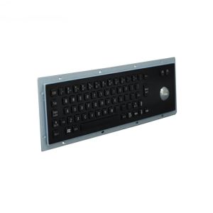 RKB-D-8605B Black Metal Panel Mount Keyboard With Number Keypad